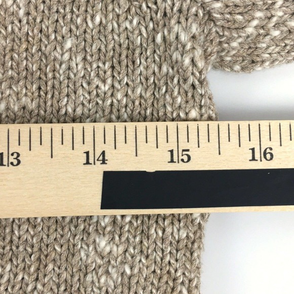 Amina Rubinacci Napoli Sweater 40 Tan Linen Made in Italy Cardigan Size Small - Picture 10 of 10